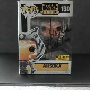 Signed Ahsoka funko pop bobble